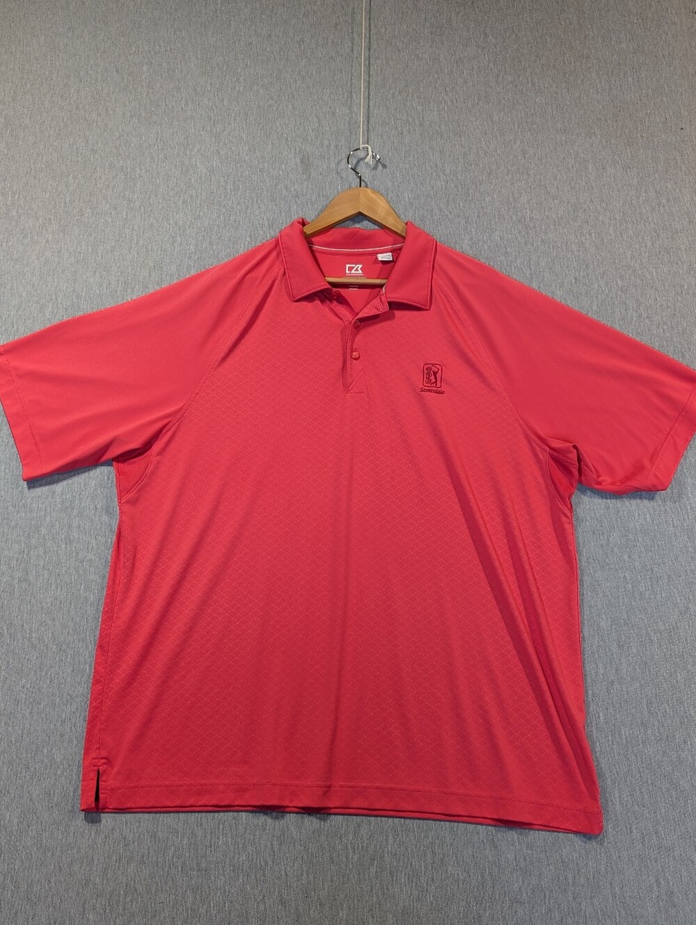 Cutter & Buck TPC Scottsdale Golf Polo Shirt Men's XXL Hot Pink